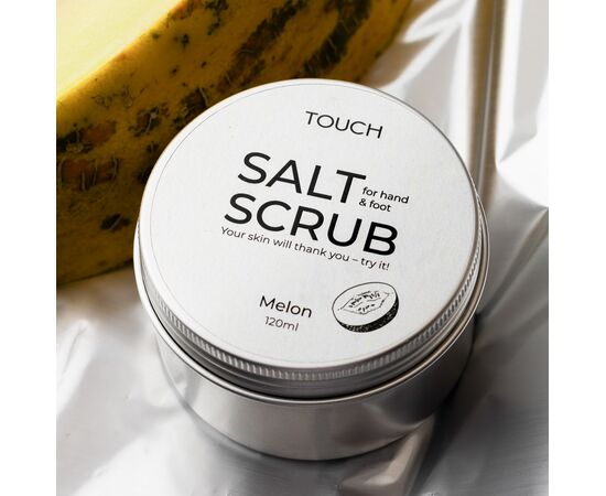 TOUCH. Hand&Foot Salt Scrub, Melon, 120 ml. Скраб для рук та ніг з запахом дині #2