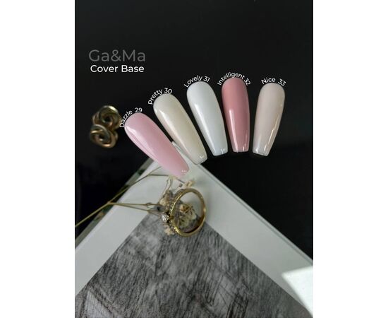 GA&MA. Cover base #31, LOVELY, 15 ml ( попередня упаковка) #4