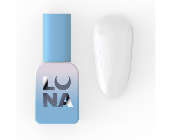 LUNAmoon. Gel Polish #02, White, 13 ml, гель-лак, білий #1