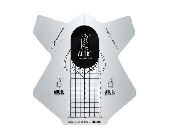ADORE. Builder Nail Forms, PRO Metallized, 100 pcs. Металізовані нижні форми #2