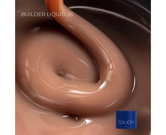 TOUCH. Liquid Builder Gel #26, 15 ml, міцний рідкий гель для нарощування #1
