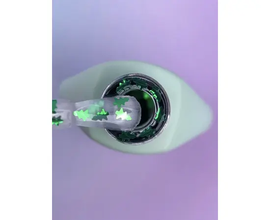 You Are Cute. Winter Wish Top Coat, #2, 5 ml. Прозорий топ з ялинками #2