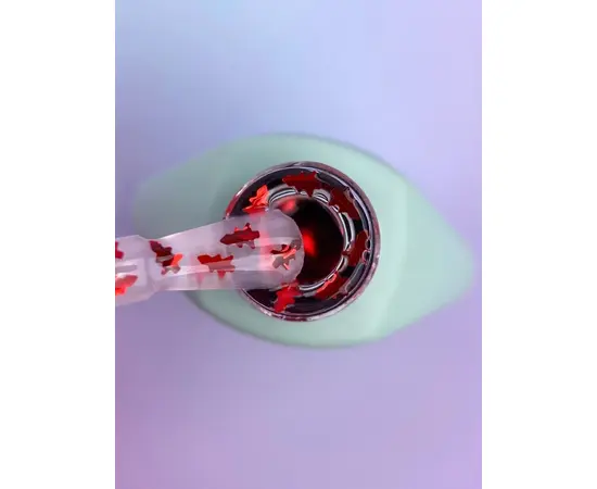 You Are Cute. Winter Wish Top Coat, #3, 5 ml. Прозорий топ з ялинками #2