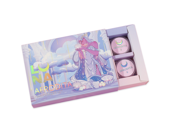 LUNAmoon. "AFRODITA" Mirror Powder Set, 6 pcs, набір втирок 6 штук #1