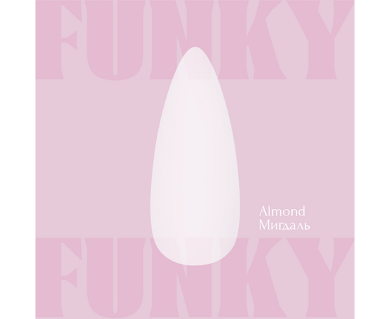 ADORE. Funky Gel Tips, Almond Short, 240 pcs. Гелеві тіпси, короткий мигдаль #2