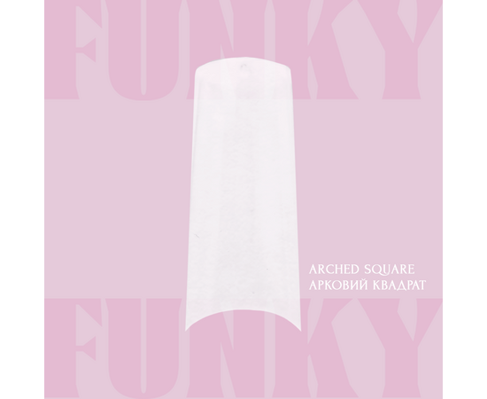 ADORE. Funky Gel Tips, Arched Square Extra Long, 240 pcs. Гелеві тіпси, екстра довгий квадрат #2