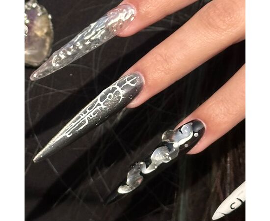 ADORE. SPLETNIца SIZE, Gel Tips, Stilette XXL, 240 pcs. Гелеві тіпси, екстрадовгий стилет #5