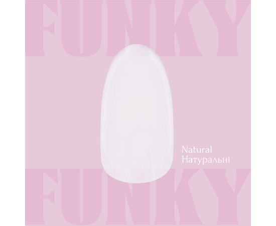 ADORE. Funky Gel Tips, Natural, 240 pcs. Гелеві тіпси, натуральний короткий овал #2