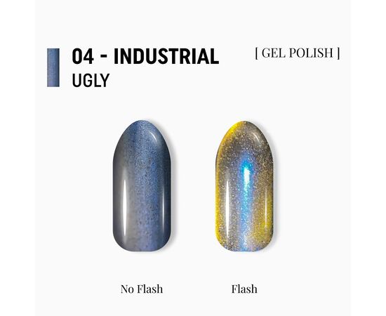 ADORE. Cat's Eye Gel Polish, #U-04, 8 ml. Гель-лак "котяче око"-хамелеон, блакитний із бронзовим відблиском #2