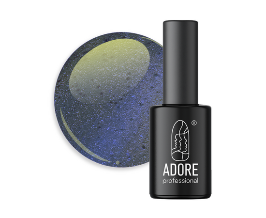 ADORE. Cat's Eye Gel Polish, #U-04, 8 ml. Гель-лак "котяче око"-хамелеон, блакитний із бронзовим відблиском #1