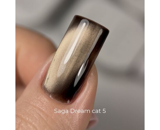 SAGA. Cat's Eye Gel Polish "Dream Cat", #05, 10 ml. Гель-лак "Котяче око" кришталевий #3
