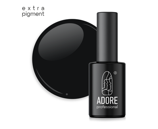 УЦІНКА / ADORE. Gel Polish, #101, Black Jack, 8 ml. Гель-лак, чорний #1
