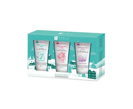 SHELLY. New Year Hand Cream Set, 45 ml x 3 pcs. Новорічний набір кремів для рук, 45 мл х 3 шт. #4