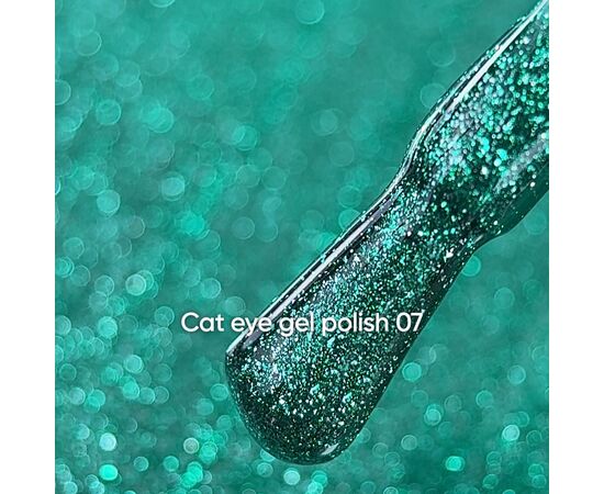 NOTD. Gel Polish "Cat eye" #07, 6 ml, гель-лак "котяче око" з поталлю #2