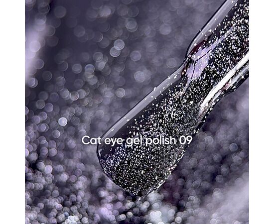NOTD. Gel Polish "Cat eye" #09, 6 ml, гель-лак "котяче око" з поталлю #2