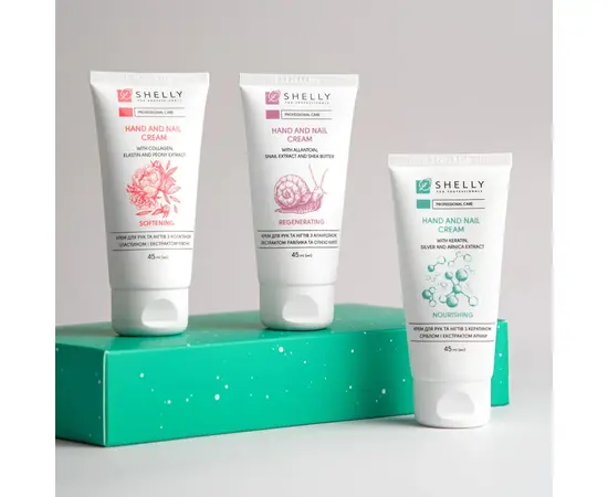 SHELLY. New Year Hand Cream Set, 45 ml x 3 pcs. Новорічний набір кремів для рук, 45 мл х 3 шт. #3