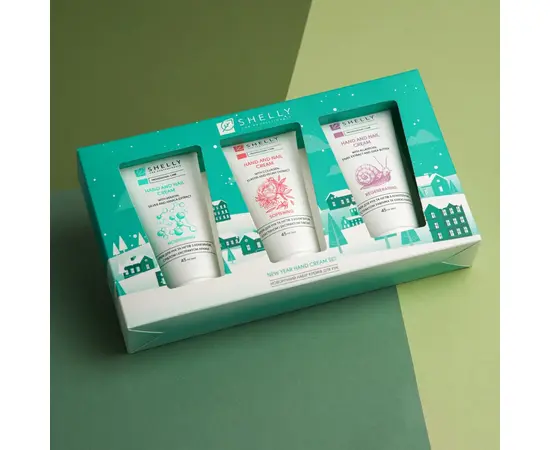 SHELLY. New Year Hand Cream Set, 45 ml x 3 pcs. Новорічний набір кремів для рук, 45 мл х 3 шт. #2