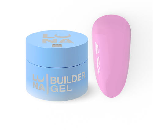 LUNAmoon. Premium Builder Gel #22 Pastel fuchsia, 30 ml, моделюючий гель, пастельна фуксія #2