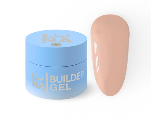LUNAmoon. Premium Builder Gel #26 Dark beige, 30 ml, моделюючий гель, темний беж #2