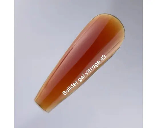 NOTD. Vitrage Builder Gel, #49, 15 ml. Вітражний гель для нарощування, карамельний #5