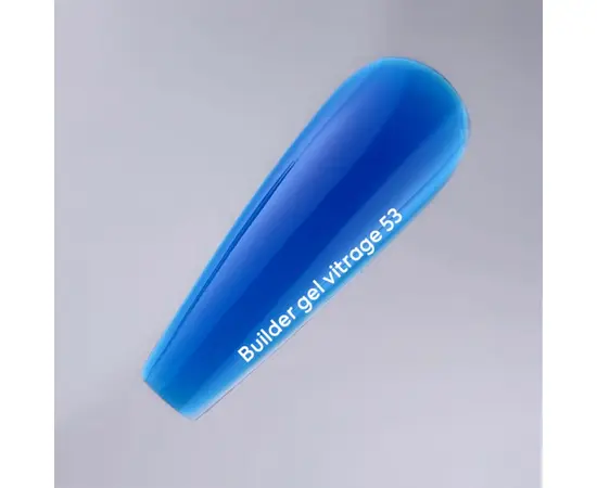 NOTD. Vitrage Builder Gel, #53, 15 ml. Вітражний гель для нарощування, синій #5