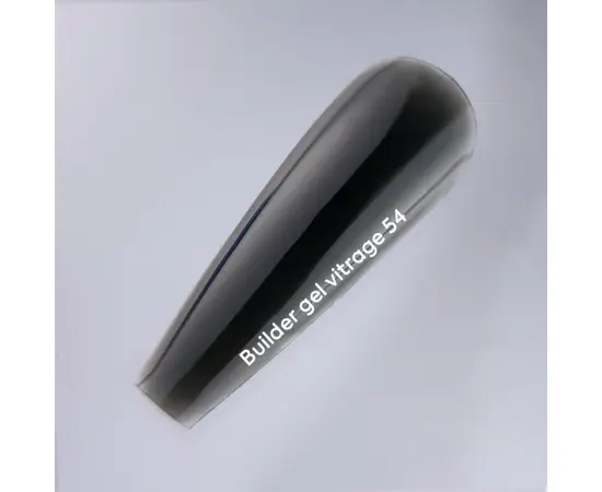 NOTD. Vitrage Builder Gel, #54, 15 ml. Вітражний гель для нарощування, чорний #5