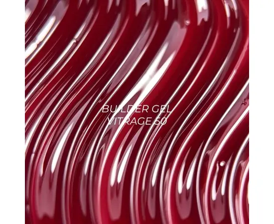 NOTD. Vitrage Builder Gel, #50, 15 ml. Вітражний гель для нарощування, червоний #4
