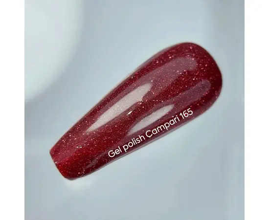 NOTD. Reflective Gel Polish Campari #165, 10 ml, гель-лак світловідбиваючий #5