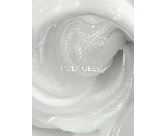 EDLEN. Polygel #01, Clear, 15 ml, полігель, прозорий #3