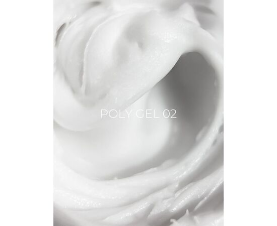 EDLEN. Polygel #02, Milky, 50 ml, полігель, біло-молочний #3