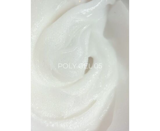 EDLEN. Polygel #05, 15 ml, полігель, молочний із золотим шиммером #3