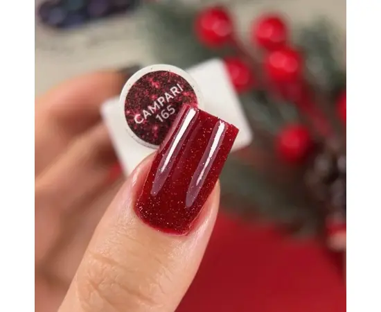 NOTD. Reflective Gel Polish Campari #165, 10 ml, гель-лак світловідбиваючий #4
