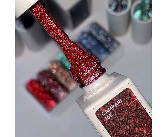 NOTD. Reflective Gel Polish Campari #165, 10 ml, гель-лак світловідбиваючий #2