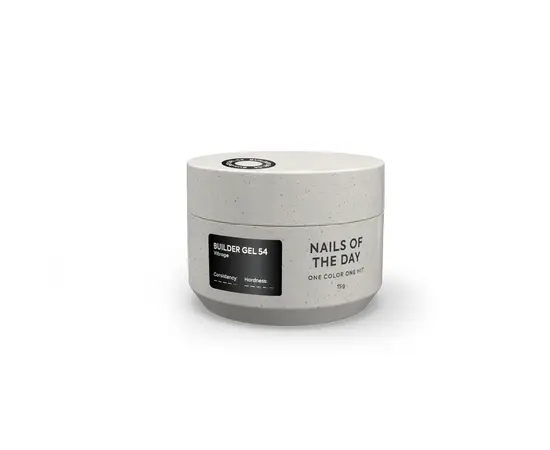 NOTD. Vitrage Builder Gel, #54, 15 ml. Вітражний гель для нарощування, чорний #1