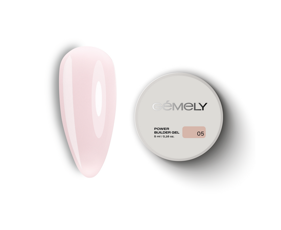 GÉMELY (ex GA&MA). Power builder gel #5, 5 ml, твердий гель #1