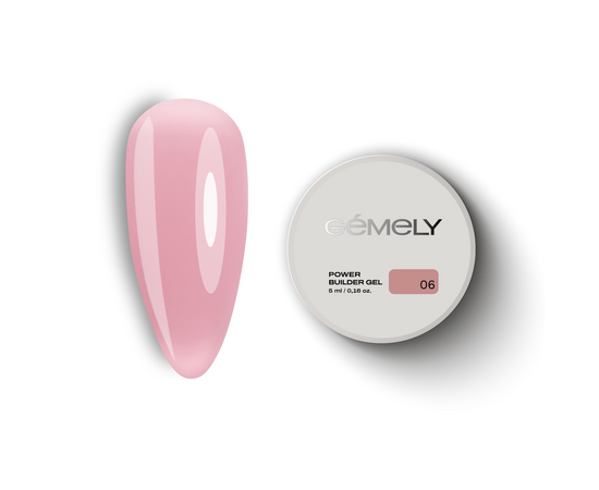 GÉMELY (ex GA&MA). Power builder gel #6, 5 ml, твердий гель #1