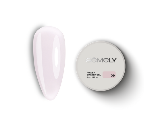 GÉMELY (ex GA&MA). Power builder gel #9, 5 ml, твердий гель #1