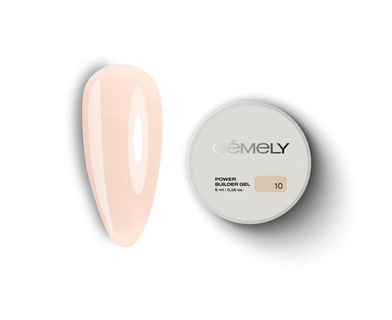 GÉMELY (ex GA&MA). Power builder gel #10, 5 ml, твердий гель #1