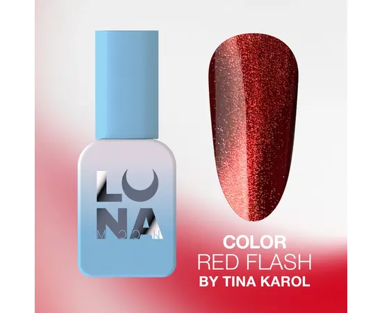LUNAmoon. Gel Polish "MUR MUR Red Collection" by Tina Karol, 13 ml, Red Flash #1