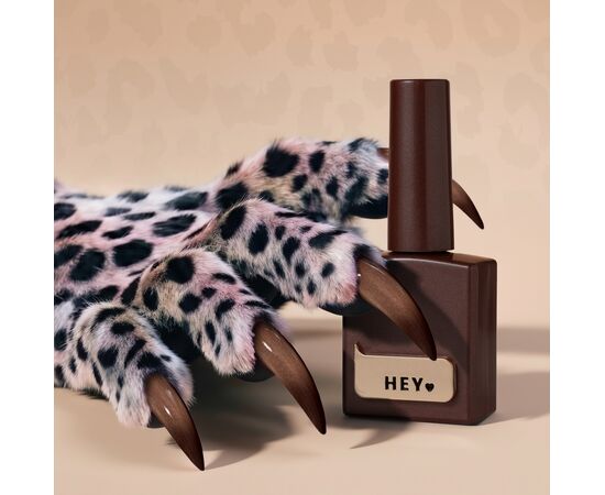 HEYLOVE. Cat's Eye Gel Polish, Maine Coon, 15 ml, гель-лак "Котяче око", теплий коричневий #3
