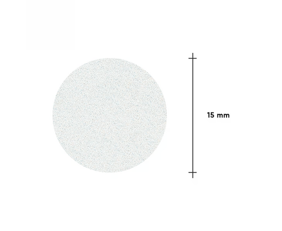 STALEKS. Набір 50 шт, Змінні файли 240 грит на м'якій основі для диска PODODISC S, Ø15 mm, білий абразив #2