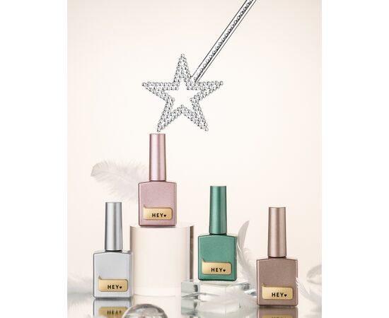 УЦІНКА / HEYLOVE. Cat's Eye Gel Polish, Charm, 15 ml, гель-лак "Котяче око", темно-бежевий #3