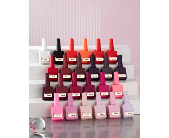 УЦІНКА / HEYLOVE. Gel Polish, ROSEWATER, 15 ml, гель-лак, пастельний рожевий #7