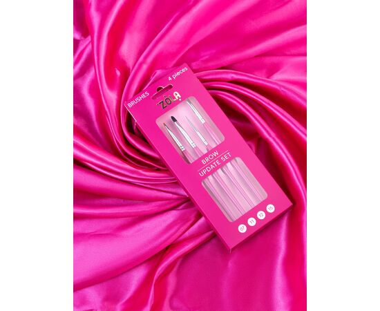 ZOLA. Brushes. Update Set. Набір пензлів для брів, 4 шт #4