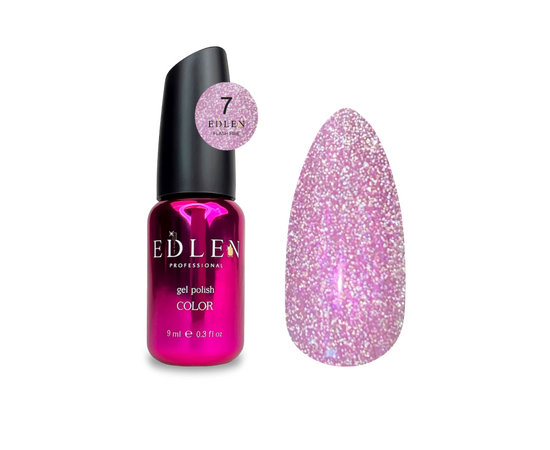 EDLEN Gel Polish Flash Fire №07, 9 ml, світловідбиваючий гель-лак #2