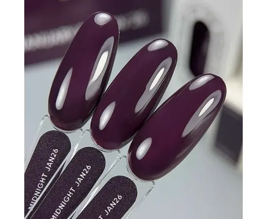 NOTD. "Color of the month, January 2026" Gel Polish, Midnight, 10 ml. Гель-лак "Колір місяця, Січень 2026" #5