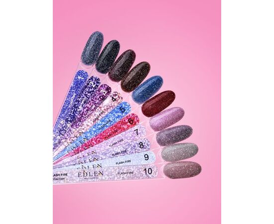 EDLEN Gel Polish Flash Fire №04, 9 ml, світловідбиваючий гель-лак #3