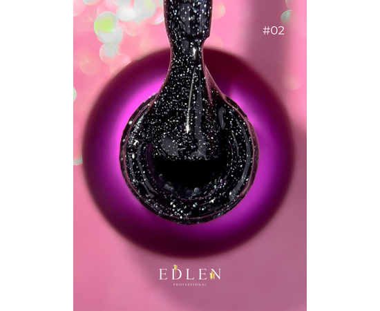 EDLEN Gel Polish Flash Fire №02, 9 ml, світловідбиваючий гель-лак #2