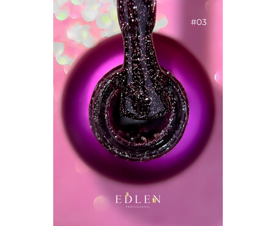EDLEN Gel Polish Flash Fire №03, 9 ml, світловідбиваючий гель-лак #2