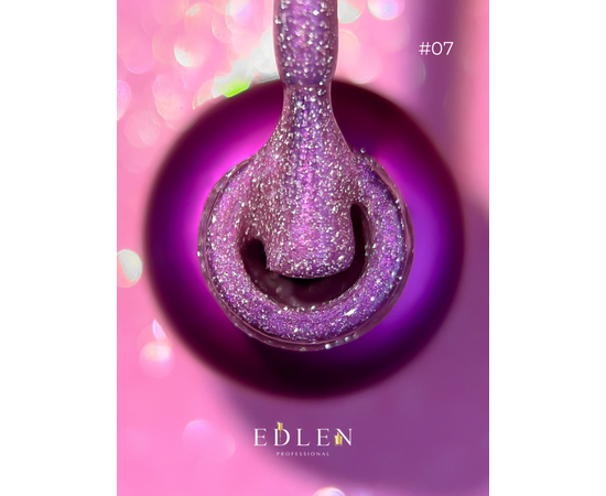 EDLEN Gel Polish Flash Fire №07, 9 ml, світловідбиваючий гель-лак #3